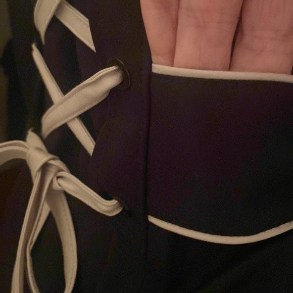 BETSY JOHNSON CORSET BACK TRENCH COAT - Picture 8 of 13